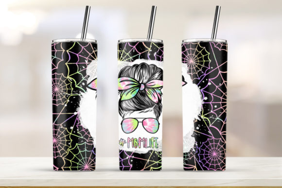 Mom Life Spiderweb Halloween 20oz Skinny